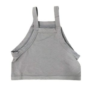 NWOT Free People Gray Athletic Crop Tank Top size M